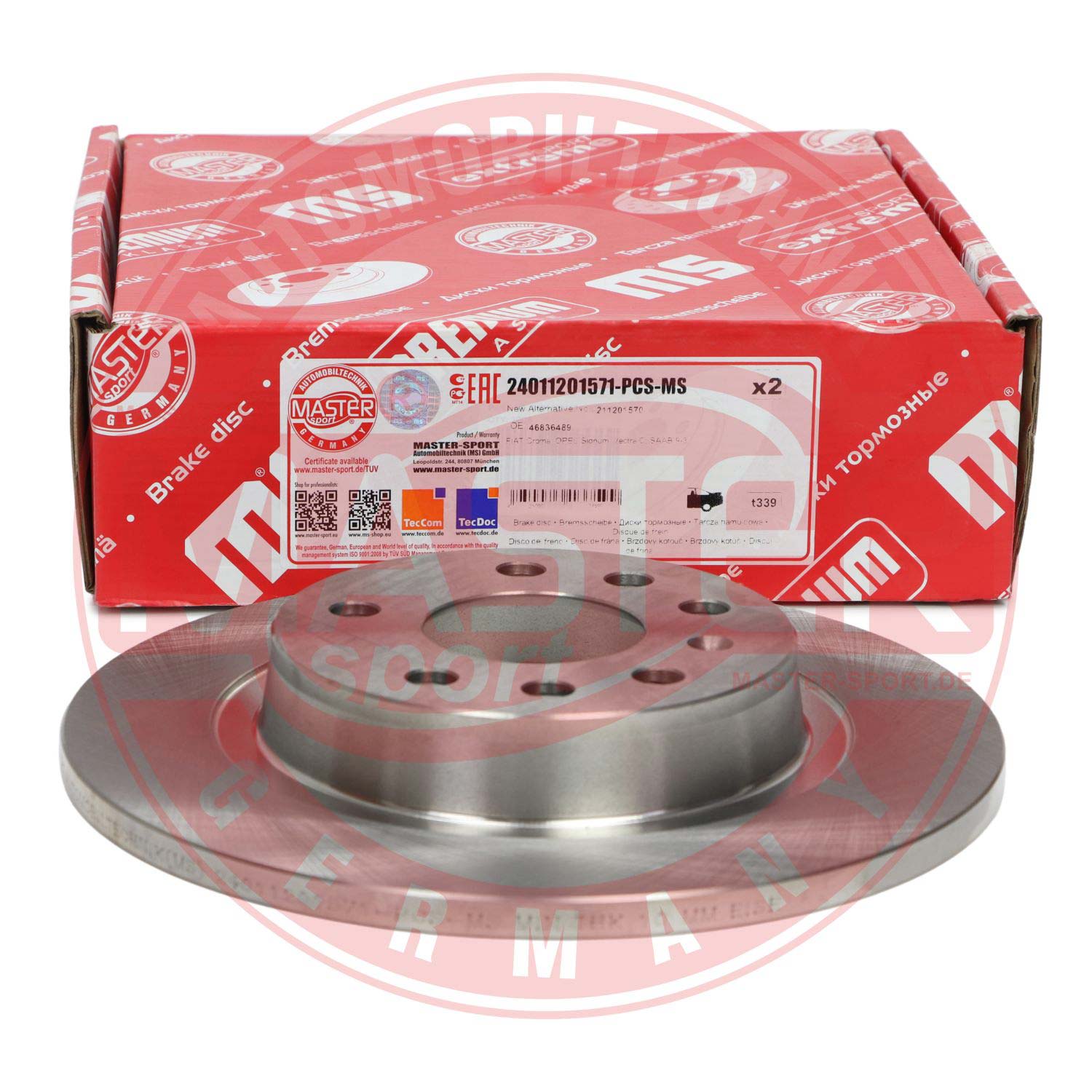 Disc frana MASTERSPORT GERMANY 24011201571-PCS-MS